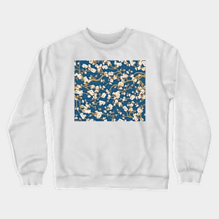 sakura (gold and blue) Crewneck Sweatshirt